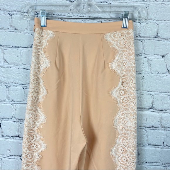 House of CB HOCB London Clarice Lace Pants Blush Pink Womens Size XS NWOT - Picture 7 of 12